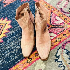 EUC Dolce Vita Pink Leather Ankle Booties 8